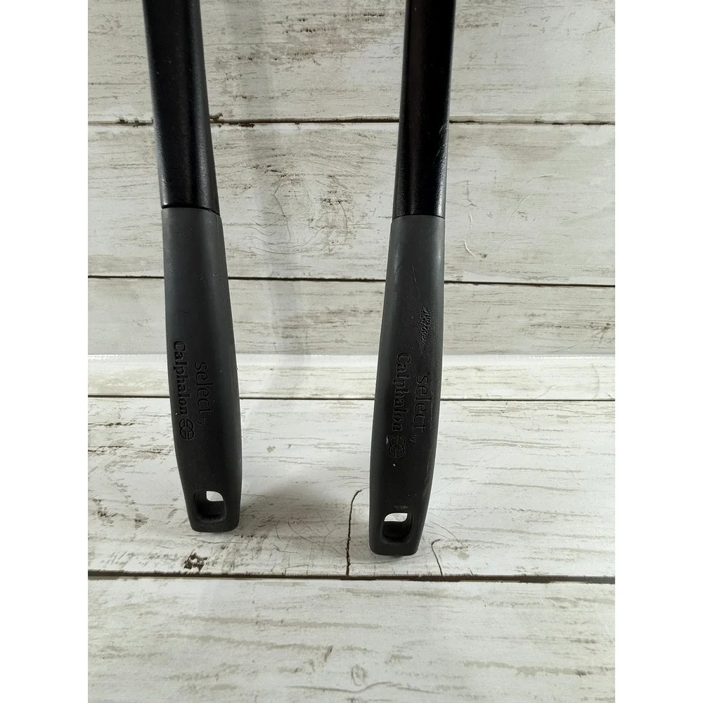 Select by Calphalon Black Nylon Pasta Fork and Slotted Spoon Kitchen Utensil Set